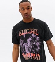 New Look Black Logo Jimi Hendrix Electric Ladyland T-Shirt